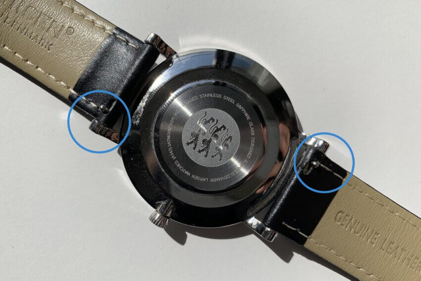 エルラーセンの腕時計のlw43の裏側
