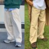 fashionable wide pants outfit for mens