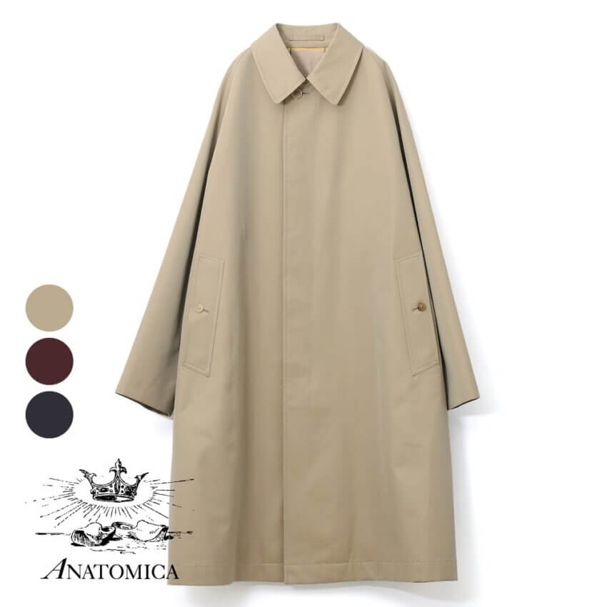 アナトミカのシングルラグランコート
