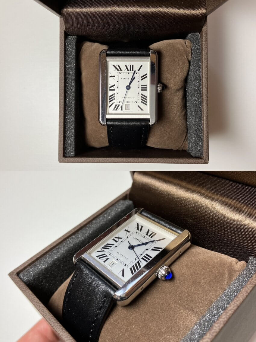 カリトケでレンタルしたカルティエの腕時計「タンクソロ」