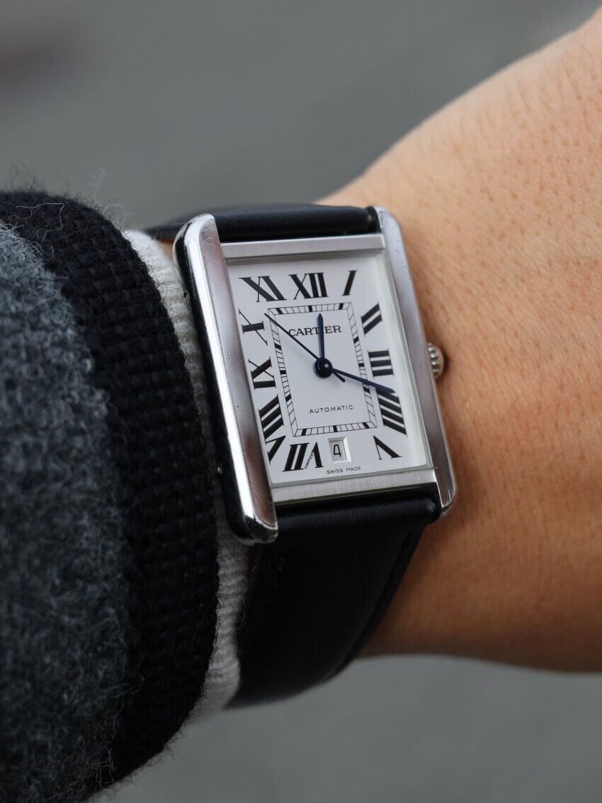 カルティエの腕時計「タンク」のサイズ感・着用感