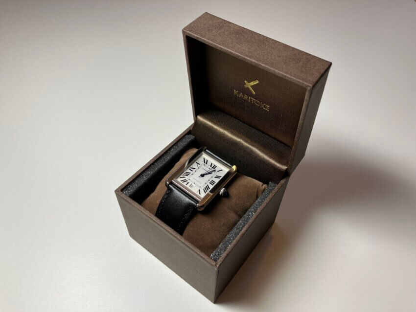 カリトケでレンタルしたカルティエの腕時計「タンクソロ」