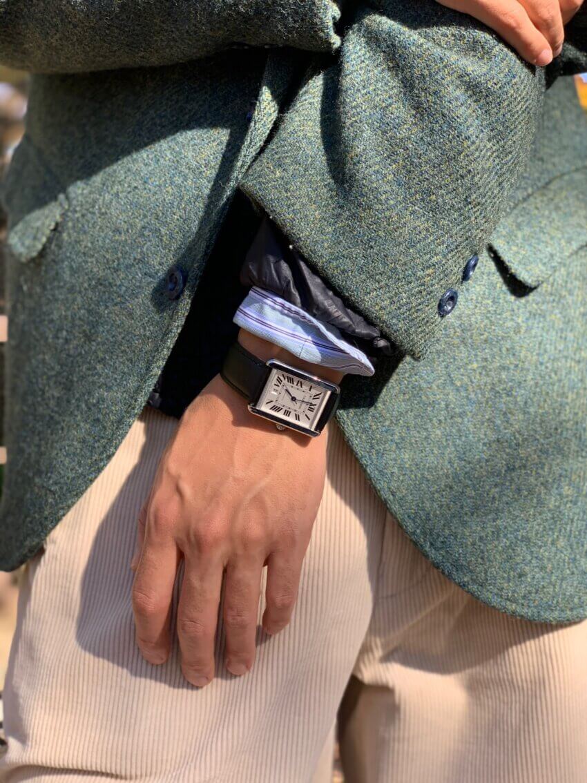 カルティエの腕時計「タンクソロ」のサイズ感・着用感