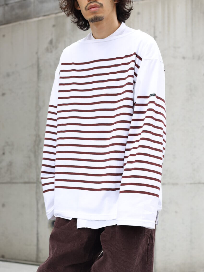 outilのバスクシャツ「tricot aast」のサイズ感・着用感