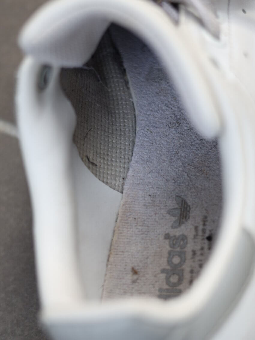 スタンスミス合皮モデルのライニング