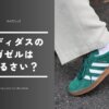 アディダスのガゼルはうるさい？原因と解消法を実物で徹底検証
