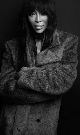 ナオミ・キャンベルのヒューゴボス着用