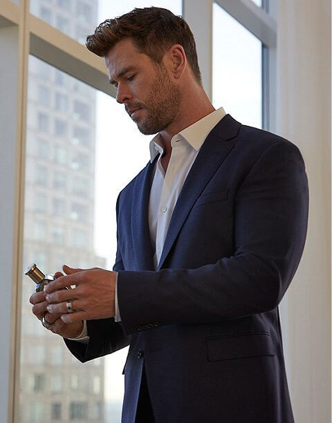 クリス・ヘムズワースヒューゴボス着用