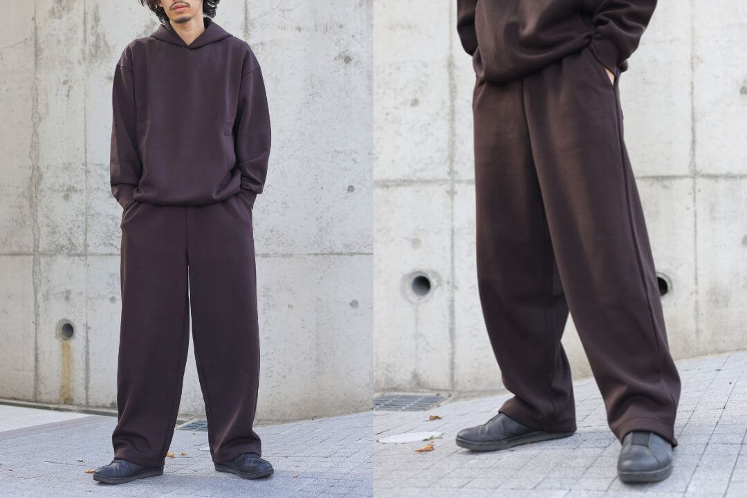 【徹底レビュー】ユニクロCのスウェットワイドパンツのデザインとサイズ感