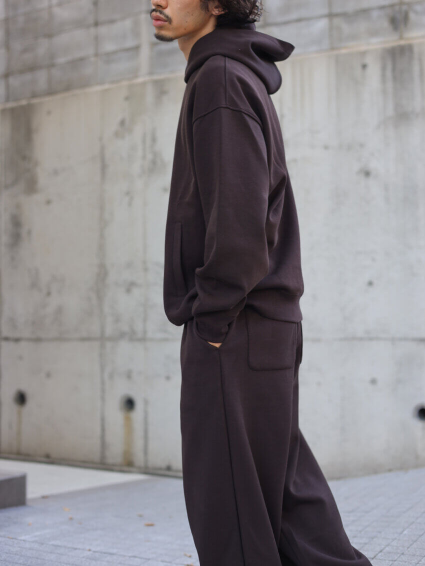 ユニクロCの2024AWのスウェットパーカーのサイズ感・着用感