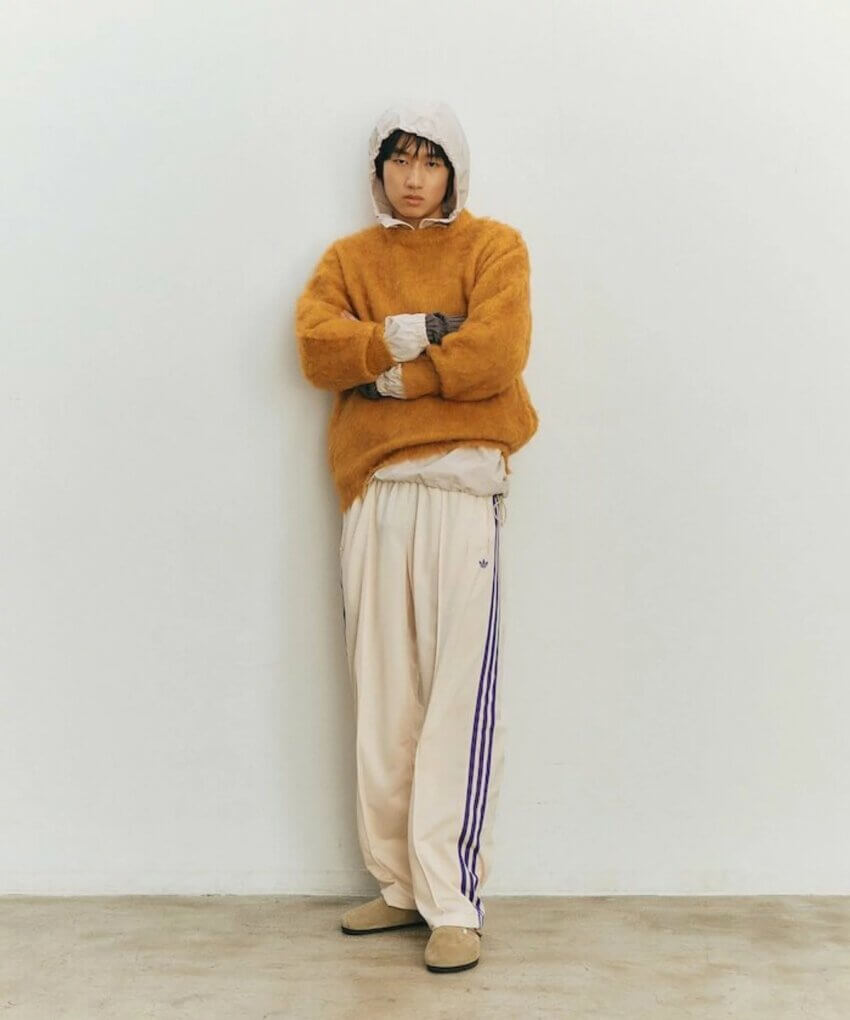 アディダスのトラックパンツ「ベッケンバウアー」のコーデ