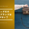 バッグだけハイブランドはダサい？評判とコーデの注意点を徹底解説