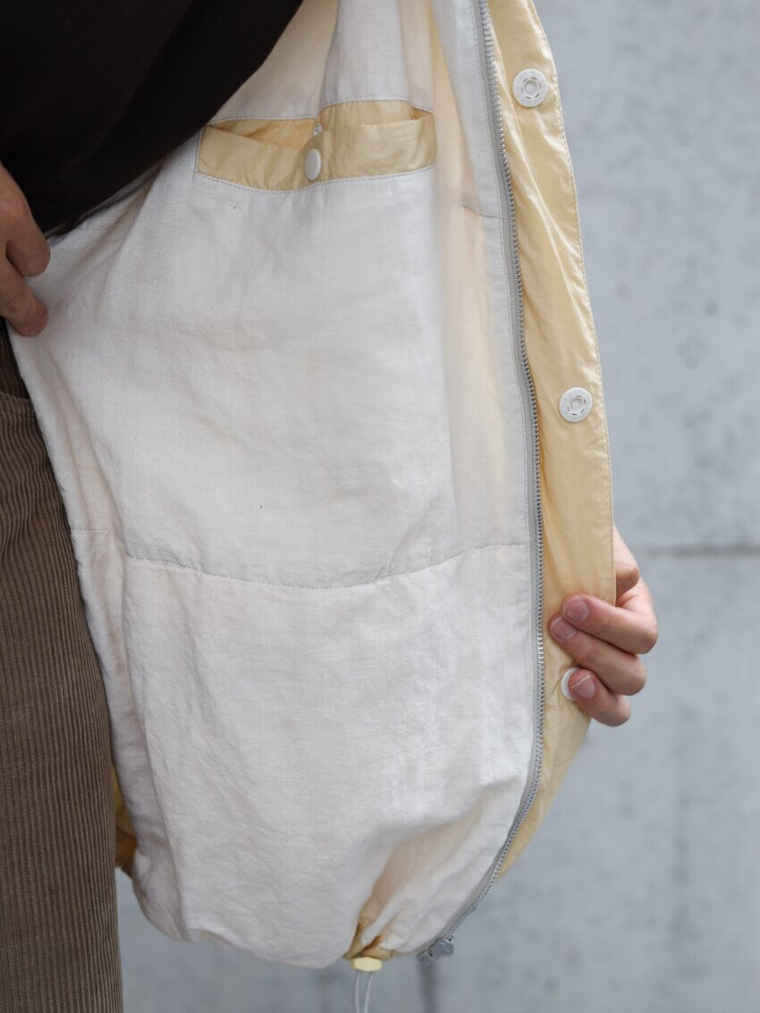 アワーレガシーのパッファージャケットの裏地