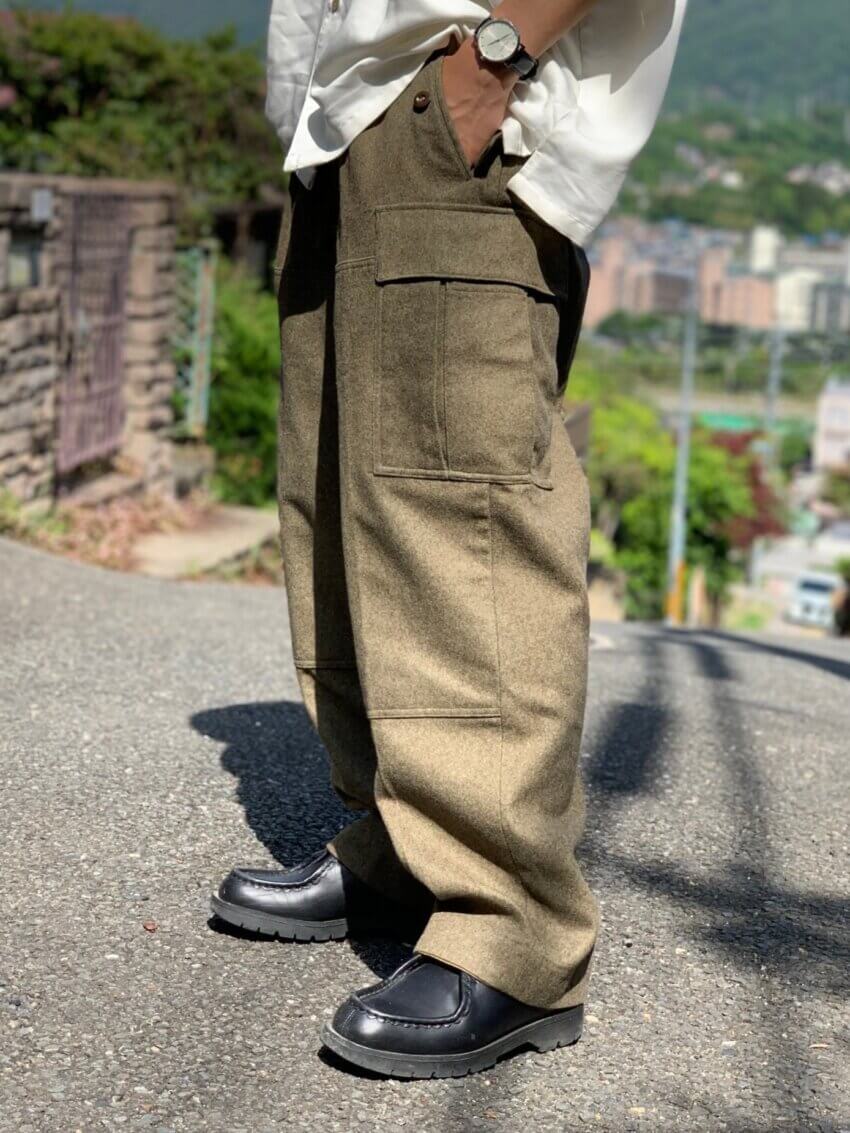 1960's 西ドイツ軍カーゴパンツのサイズ感・着用感