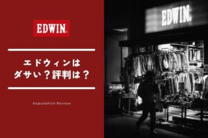 EDWIN（エドウィン）はダサい？そう言われる理由と失敗しない選び方