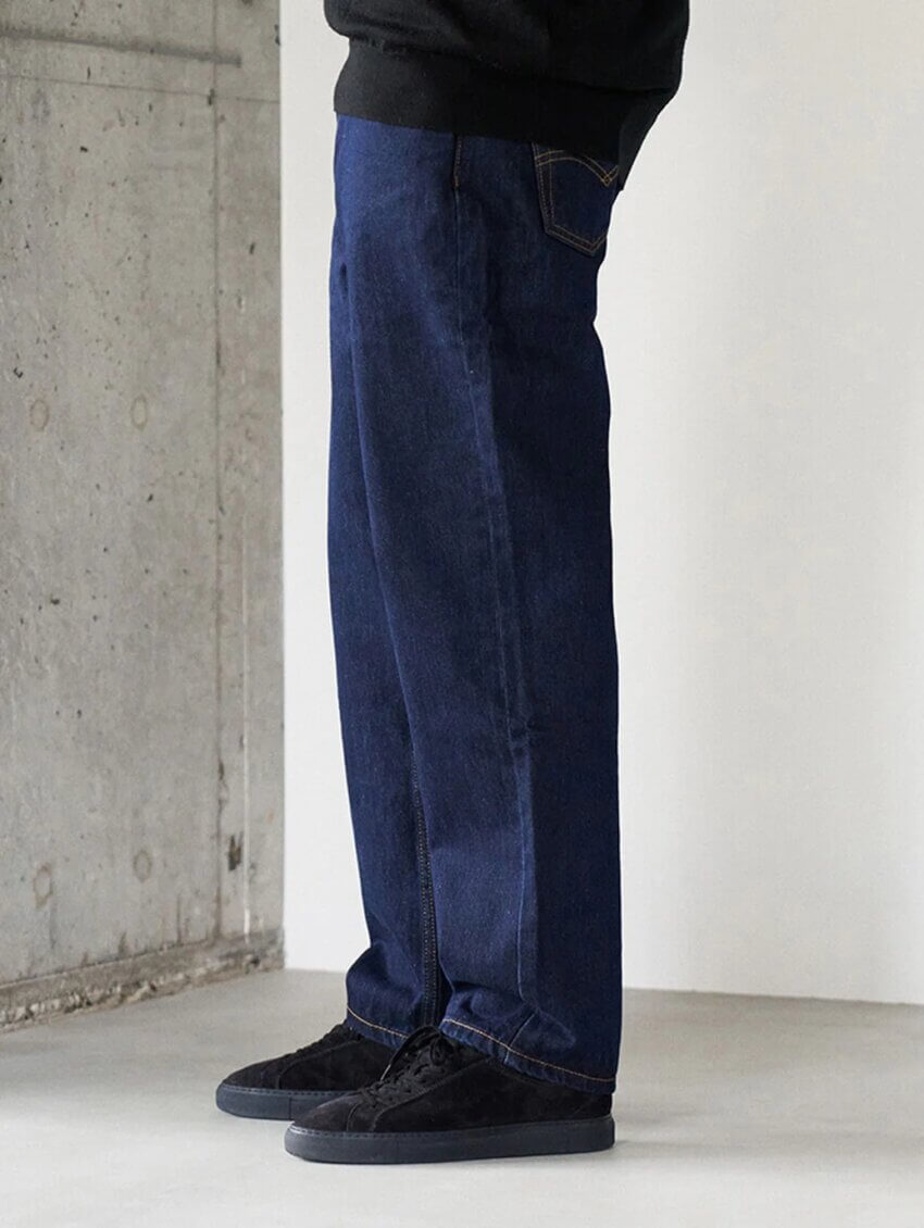 リーバイス550(現行品)のサイズ感・着用感(横)