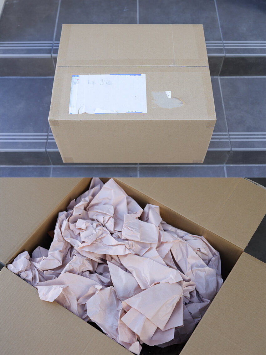 まねきやの返送時の梱包状態