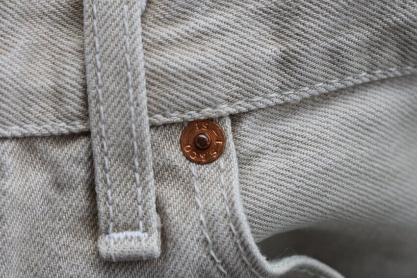 ユーロリーバイス501エクリュイギリス製のリベット