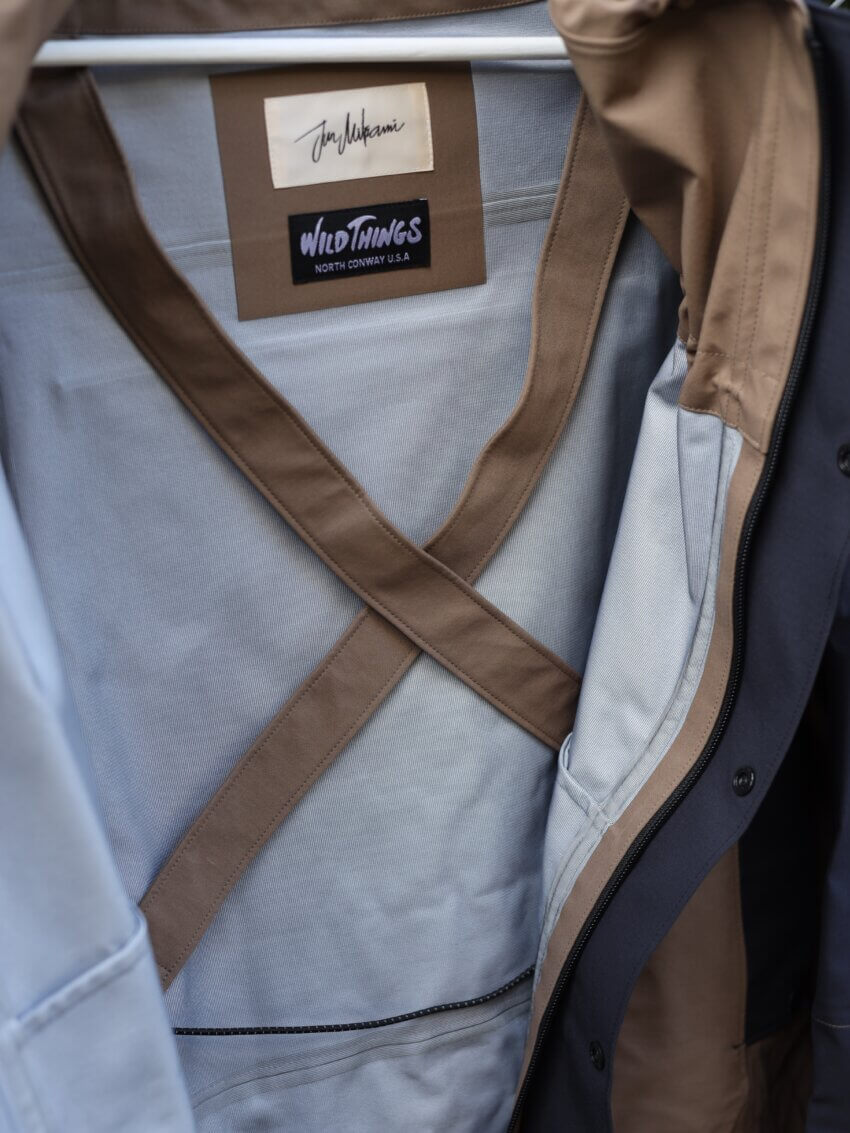 ジュンミカミ×ワイルドシングスの３レイヤーコートの3層生地