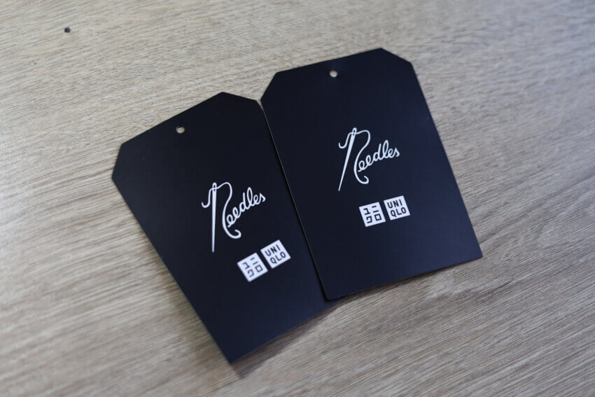 ユニクロ×ニードルズの商品タグ