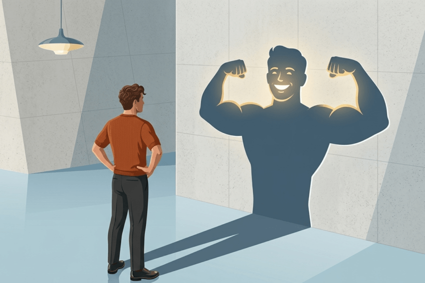 自信を持つ男性