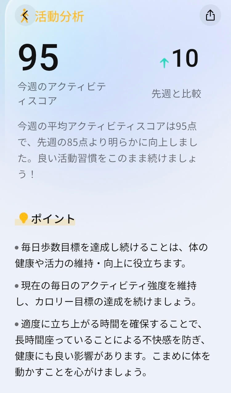 ringconn-gen3-activity-weekly-report- リンコンの週間レポート「活動分析」